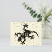 Black Gecko Briefkaart (Staand voorkant)