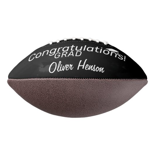 Black Gefeliciteerd Afstudeerder Afstuderen Foto American Football (Gedraaid 90)