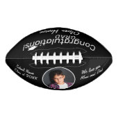 Black Gefeliciteerd Afstudeerder Afstuderen Foto American Football (Voorkant)