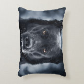 Black German Shepherd Accent Kussen (Voorkant(Verticaal))