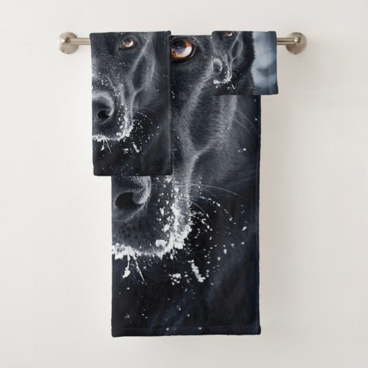 Black German Shepherd Bad Handdoek (Insitu)