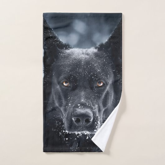 Black German Shepherd Bad Handdoek (Handdoek)