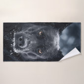 Black German Shepherd Badhanddoek (Badhanddoek)