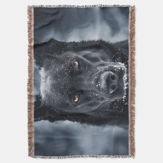 Black German Shepherd Deken (Voorkant Verticaal)