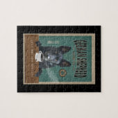 Black German Shepherd Dog Coffee Lover Legpuzzel (Horizontaal)