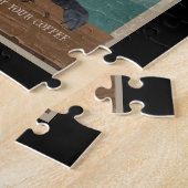 Black German Shepherd Dog Coffee Lover Legpuzzel (Zijkant)