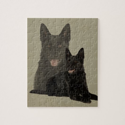 Black German Shepherd Dog - GSD Legpuzzel (Verticaal)
