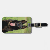 Black German Shepherd Dog - GSD Puppy Bagagelabel (Voorkant horizontaal)