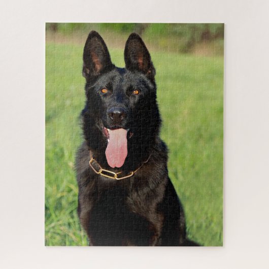 Black German Shepherd Dog - GSD Puppy Legpuzzel (Verticaal)