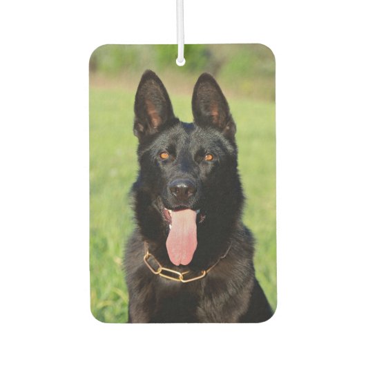 Black German Shepherd Dog - GSD Puppy Luchtverfrisser (Voorkant)