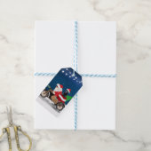 Black German Shepherd Dog kerstkerstkerstkerstkers Cadeaulabel (Met Touw)