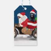 Black German Shepherd Dog kerstkerstkerstkerstkers Cadeaulabel (Achterkant)