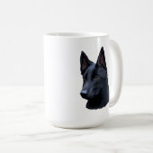 Black German Shepherd Dog Koffiemok (Voorkant rechts)