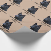 Black German Shepherd Dog Name  Cadeaupapier (Hoek)