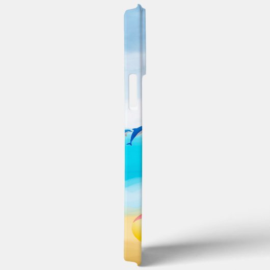 Black German Shepherd Dog on Beach Case-Mate iPhone Case (Achterkant / Rechts)