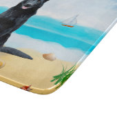 Black German Shepherd Dog on Beach Snijplank (Hoek)
