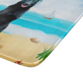 Black German Shepherd Dog on Beach Snijplank (Hoek)