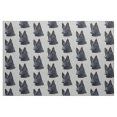 Black German Shepherd Dog Stof (Fat Quarter)