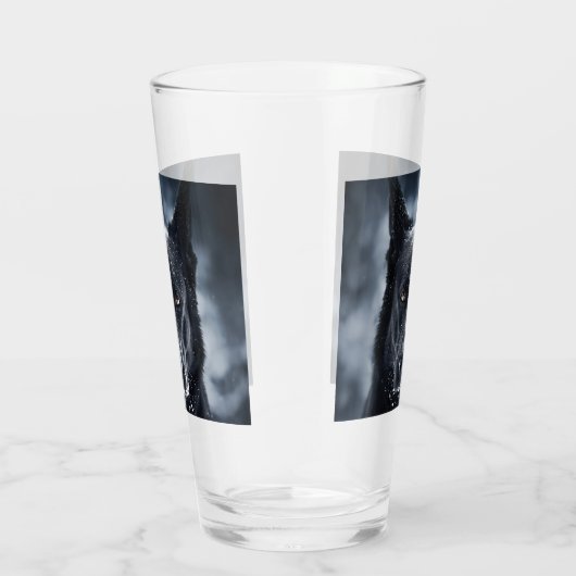 Black German Shepherd Glas (Rechts)