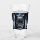 Black German Shepherd Glas (Voorkant)