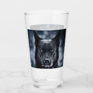 Black German Shepherd Glas