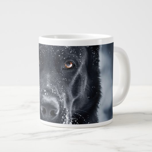 Black German Shepherd Grote Koffiekop (Voorkant rechts)