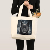 Black German Shepherd Grote Tote Bag (Voorkant (product))
