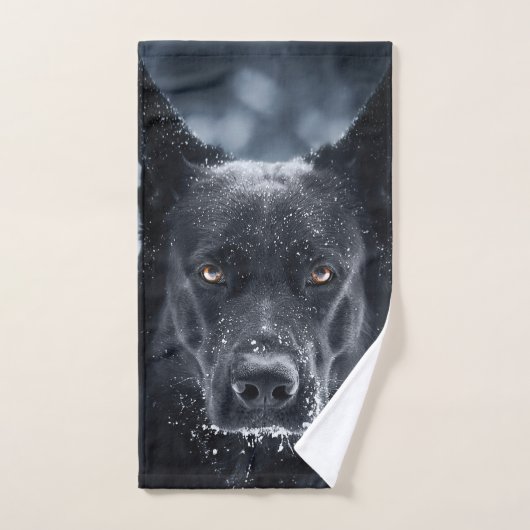 Black German Shepherd Handdoek (Handdoek)