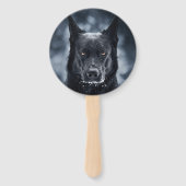 Black German Shepherd Handwaaier (Achterkant)