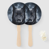 Black German Shepherd Handwaaier (Voorkant en achterkant)
