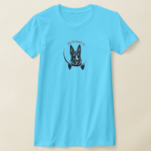 Black German Shepherd IAAM Logo T-shirt (Laagn)
