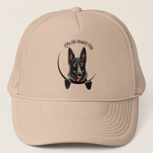 Black German Shepherd IAAM Trucker Pet (Voorkant)