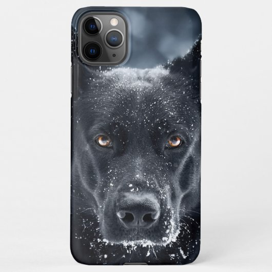 Black German Shepherd iPhone Hoesje (Achterkant)
