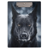Black German Shepherd Klembord (Voorkant)