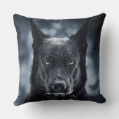Black German Shepherd Kussen (Achterkant)