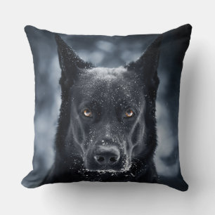 Black German Shepherd Kussen