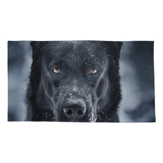 Black German Shepherd Kussensloop (Achterkant)