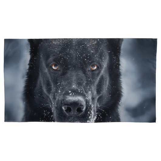 Black German Shepherd Kussensloop (Voorkant)