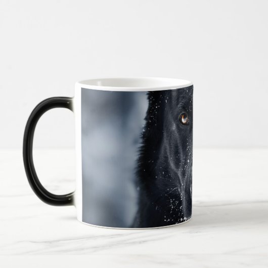 Black German Shepherd Magische Mok (Links)