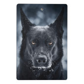 Black German Shepherd Mini Klembord (Achterkant)