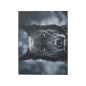 Black German Shepherd Notitieblok (Linkerzijde)
