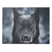 Black German Shepherd Notitieblok (Voorkant)