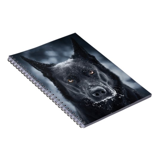 Black German Shepherd Notitieboek (Rechterzijde)