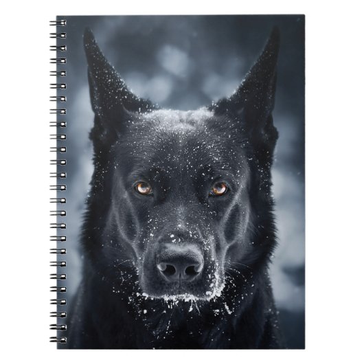 Black German Shepherd Notitieboek (Voorkant)