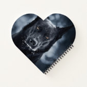 Black German Shepherd Notitieboek (Achterkant)