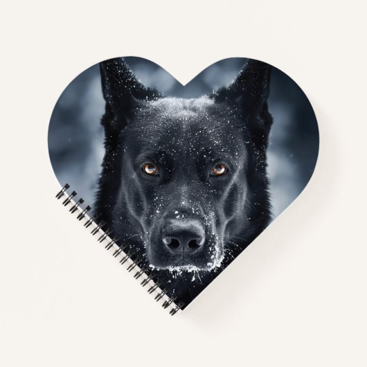 Black German Shepherd Notitieboek (Voorkant)