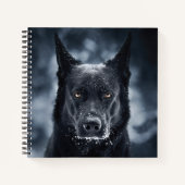 Black German Shepherd Notitieboek (Voorkant)