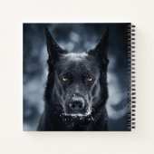 Black German Shepherd Notitieboek (Achterkant)