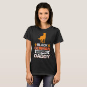 Black German Shepherd Papa T-shirt (Voorkant volledig)