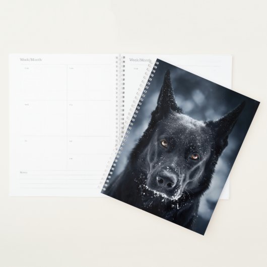Black German Shepherd Planner (Display)